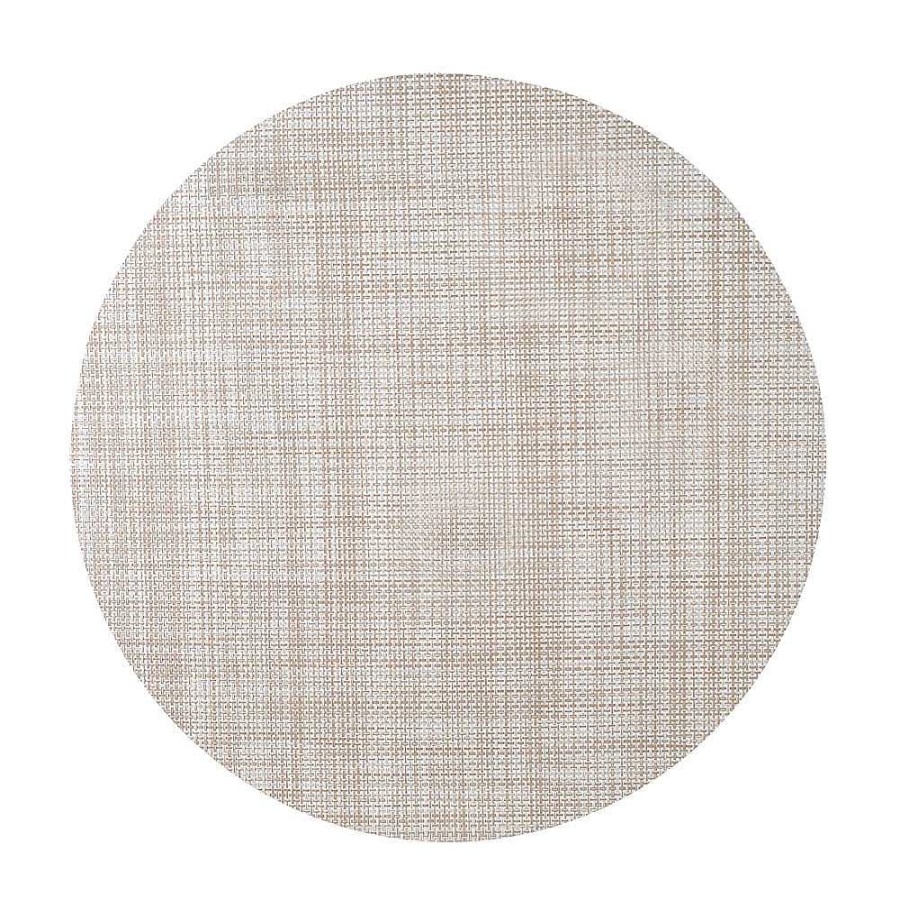 Wheel and Barrow Placemat Round Pvc Natural Taupe 35Cm | Placemats