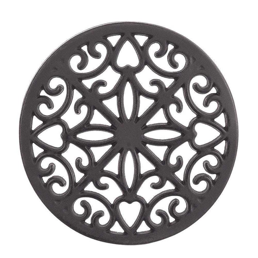 Wheel and Barrow Cast Iron Kitchen Trivet Black 20Cm | Cast Iron