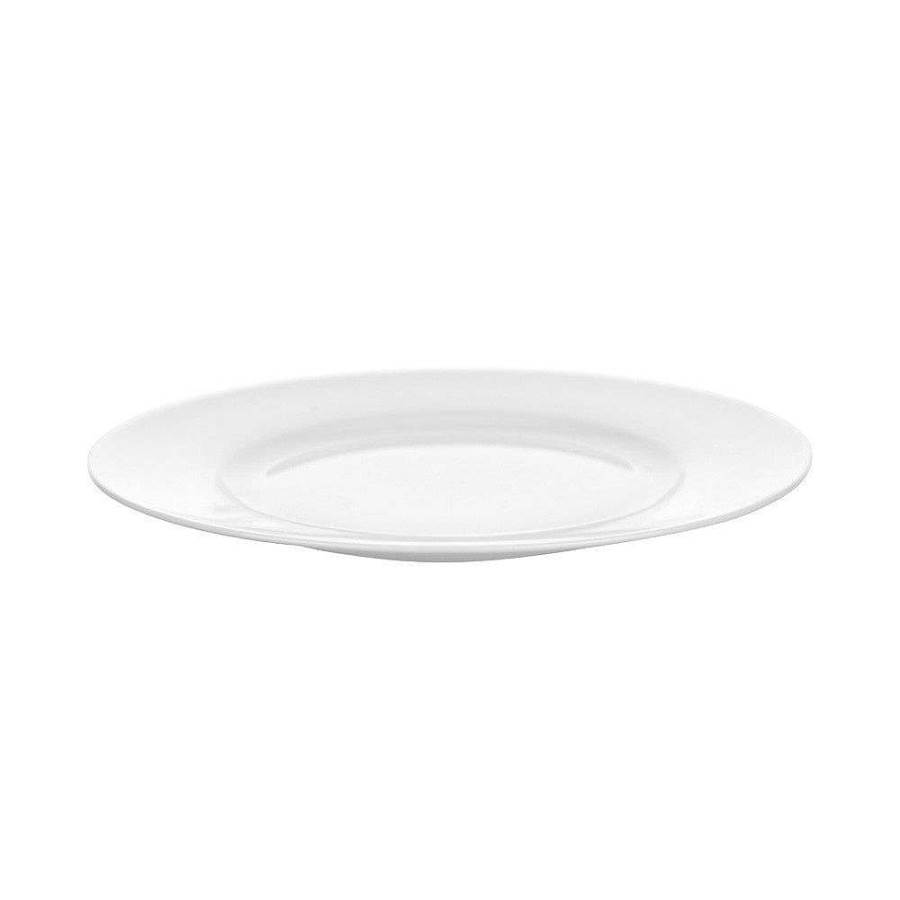 Wheel and Barrow Bone China Rim Side/Entree Plate 20Cm White | Dinner Plates & Side Plates