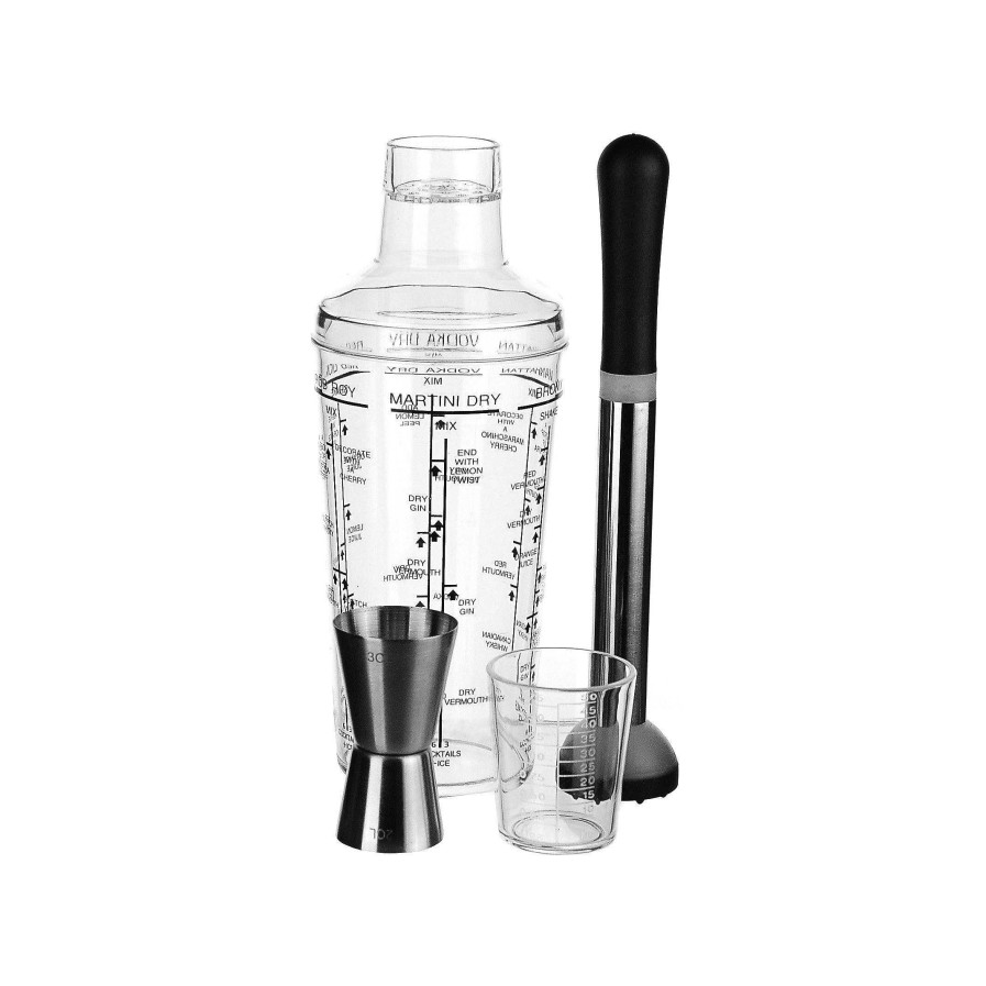 Wheel and Barrow Acrylic Cocktail Shaker Set/3 | Gin