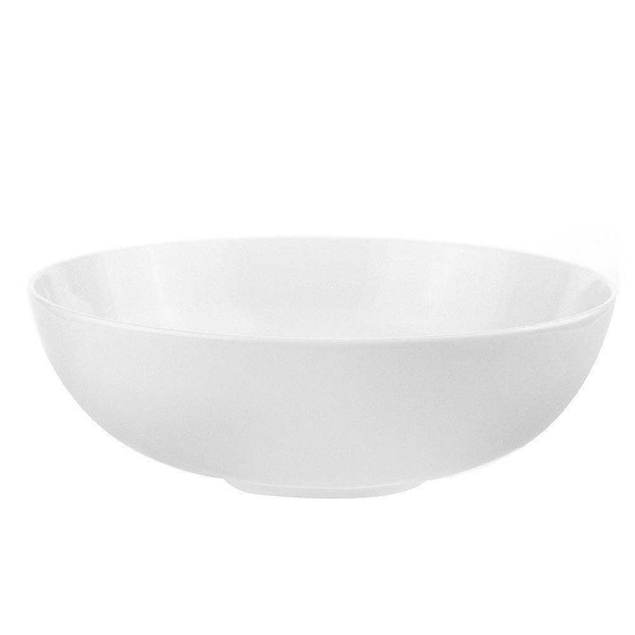 Wheel and Barrow Bone China Coupe Bowl 18.5Cm White | Bowls