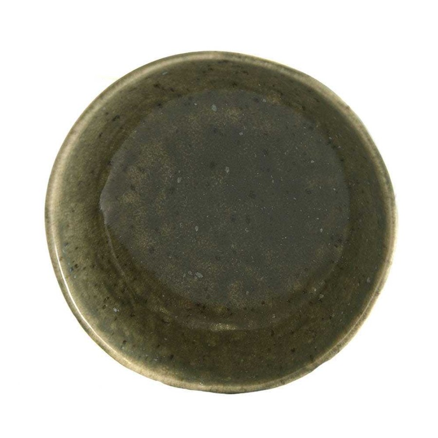 Wheel and Barrow Stoneware Bowl Matte Speckle Green 14X5Cm | Condiments