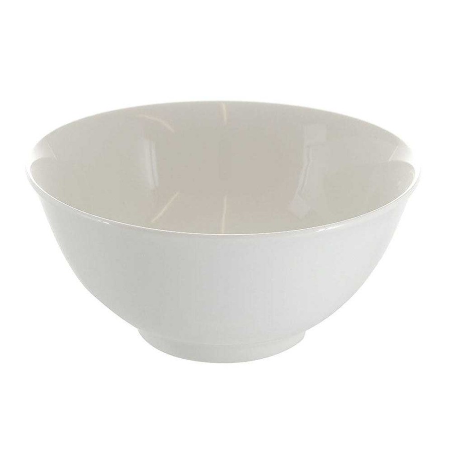 Wheel and Barrow Porcelain Noodle Bowl 18X8Cm White | Bowls