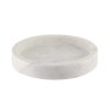 Wheel and Barrow Marble Round Tray 15Cm White | Trays