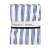 Wheel and Barrow Tea Towel Set/4 Marine & Midnight Stripe | Tea Towels