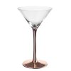 Wheel and Barrow Martini Glass Copper Stem 255Ml | Cocktail