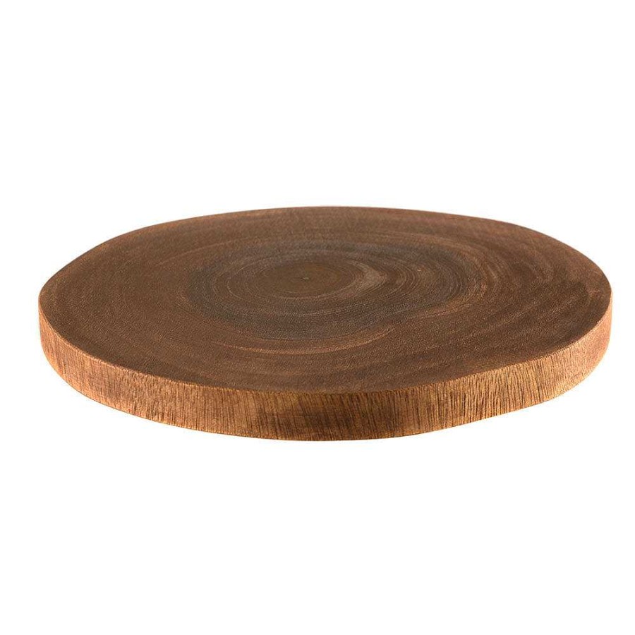 Wheel and Barrow Acacia Wood Lazy Susan 31.5X4Cm | Wooden Boards