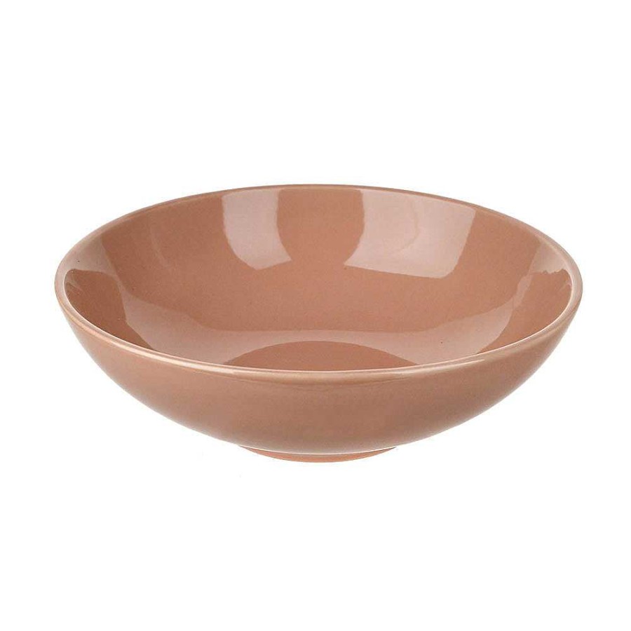 Wheel and Barrow Stoneware Bowl Clay Pink 20Cm | Stoneware Clay Pink