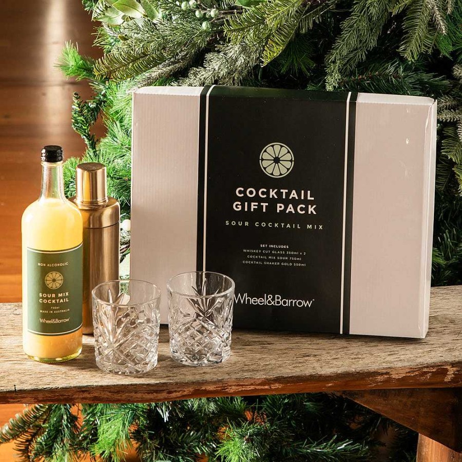 Wheel and Barrow Sour Cocktail Gift Pack Set | Bar Tools & Accessories