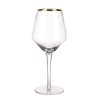 Wheel and Barrow Optic Wine Glass With Gold Rim 720Ml | Wine