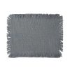 Wheel and Barrow Fringed Placemat Rectangle Grey 33X48Cm | Placemats