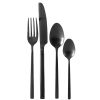 Wheel and Barrow 16 Piece Cutlery Set Black 18/10 Stainless Steel | Cutlery