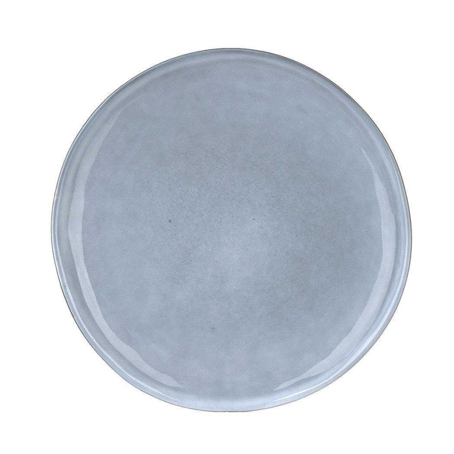 Wheel and Barrow Stoneware Side Plate Light Blue 20Cm | Stoneware Light Blue