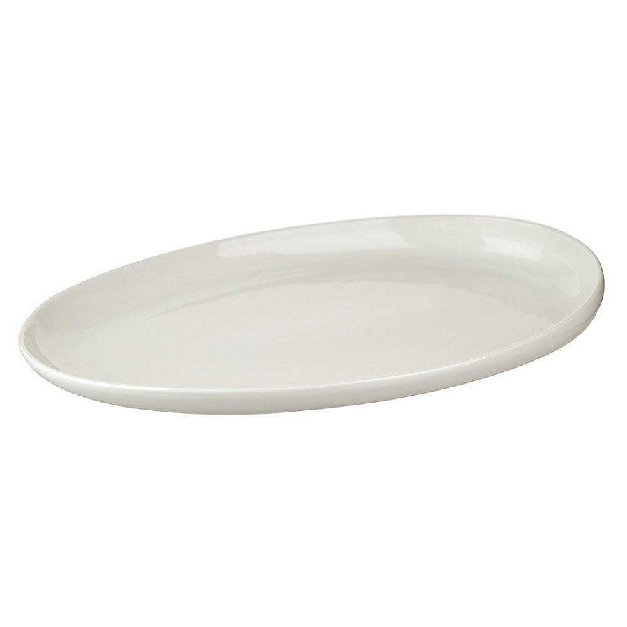 Wheel and Barrow Porcelain Platter Oval White 41X24X5Cm | Serving Platters