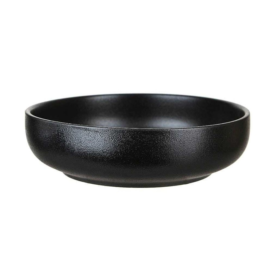 Wheel and Barrow Bowl Round Black 21X6Cm | Black Dinnerware