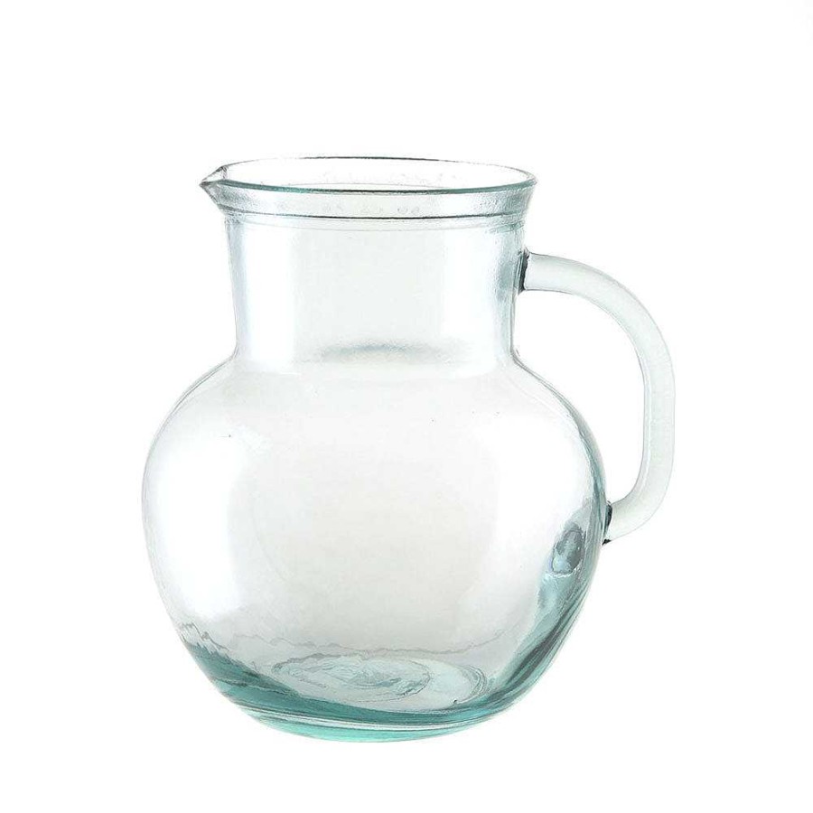 Wheel and Barrow Recycled Glass Pitcher 2.3L | Pitchers, Carafes & Jugs