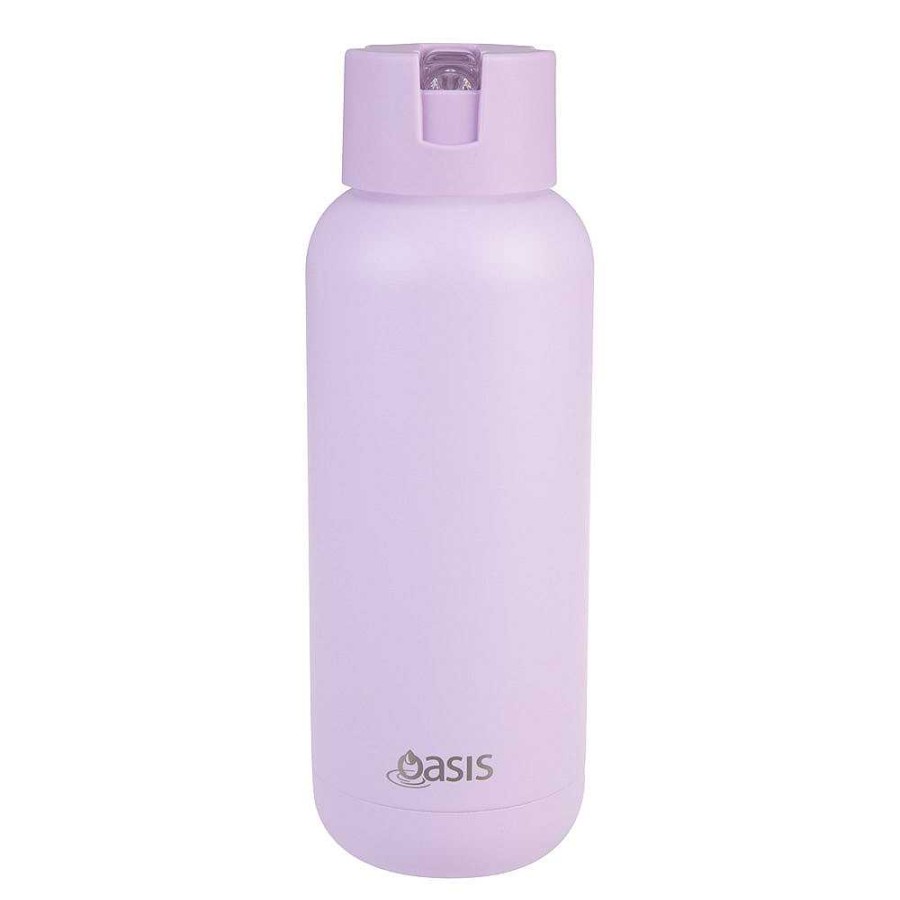 Wheel and Barrow Oasis Bottle Ceramic 1L Orchid | Flasks & Travel