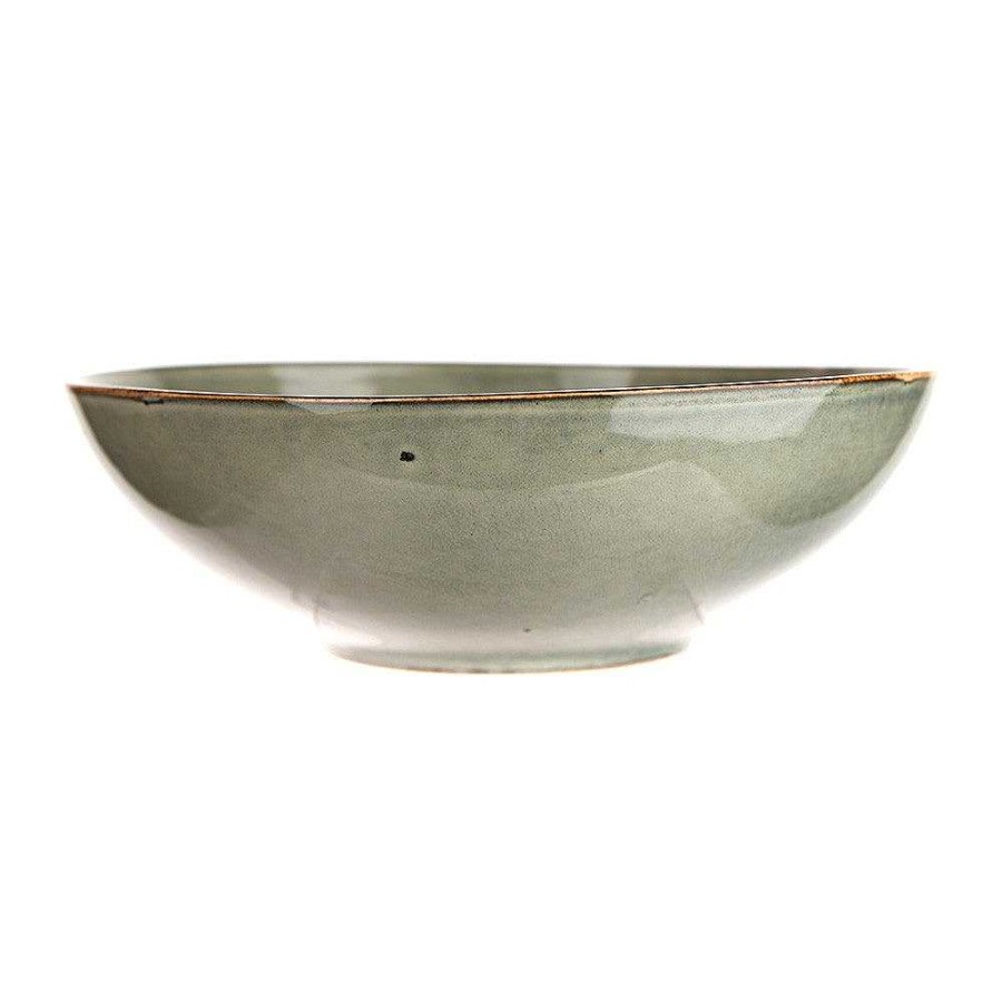 Wheel and Barrow Stoneware Bowl Olive Green 20Cm | Stoneware