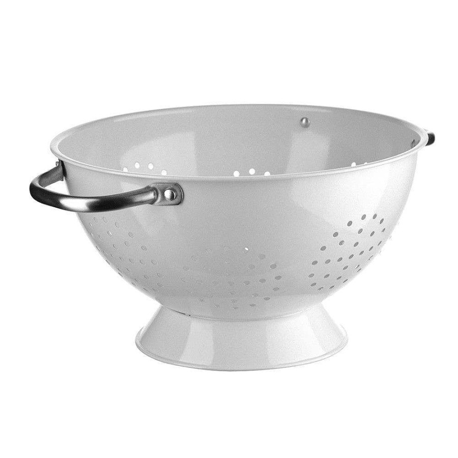 Wheel and Barrow Iron Colander White 24X13.2Cm | Kitchen Gadgets