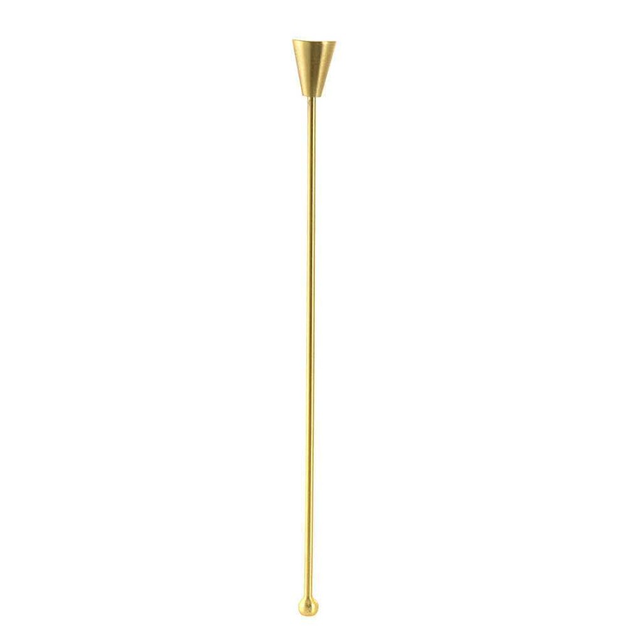 Wheel and Barrow Stirrer Gold | Gold Barware