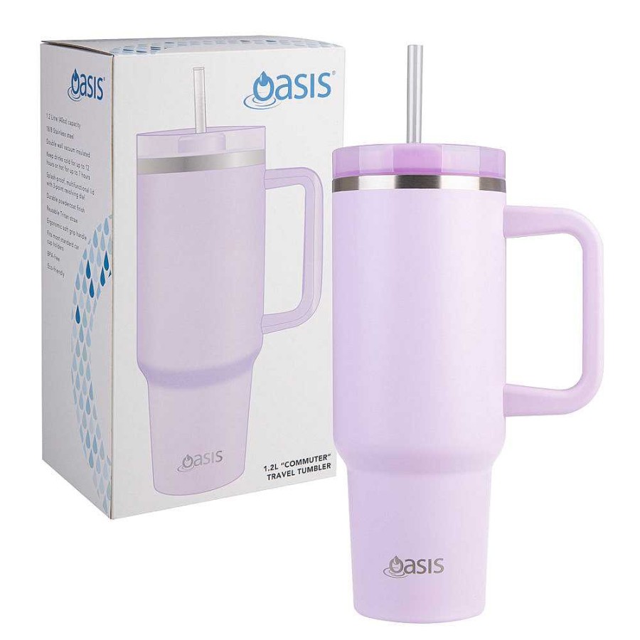 Wheel and Barrow Oasis Commuter Tumbler Orchid 1.2L | Hydration