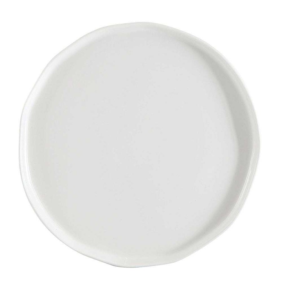 Wheel and Barrow Wave Rim Plate White 26Cm | Dinner Plates & Side Plates