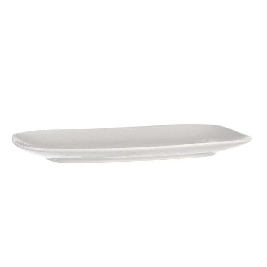 Wheel and Barrow Bone China Platter 30X15Cm White | Serving Platters