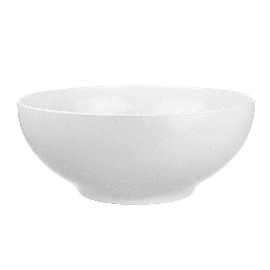 Wheel and Barrow Melamine Bowl Round Medium 25Cm White | Melamine