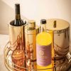 Wheel and Barrow Malibu Double Wall Wine Cooler Gold Ombre | Gold Barware