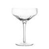 Wheel and Barrow Ribbed Optic Coupe Glass Clear 255Ml | Champagne