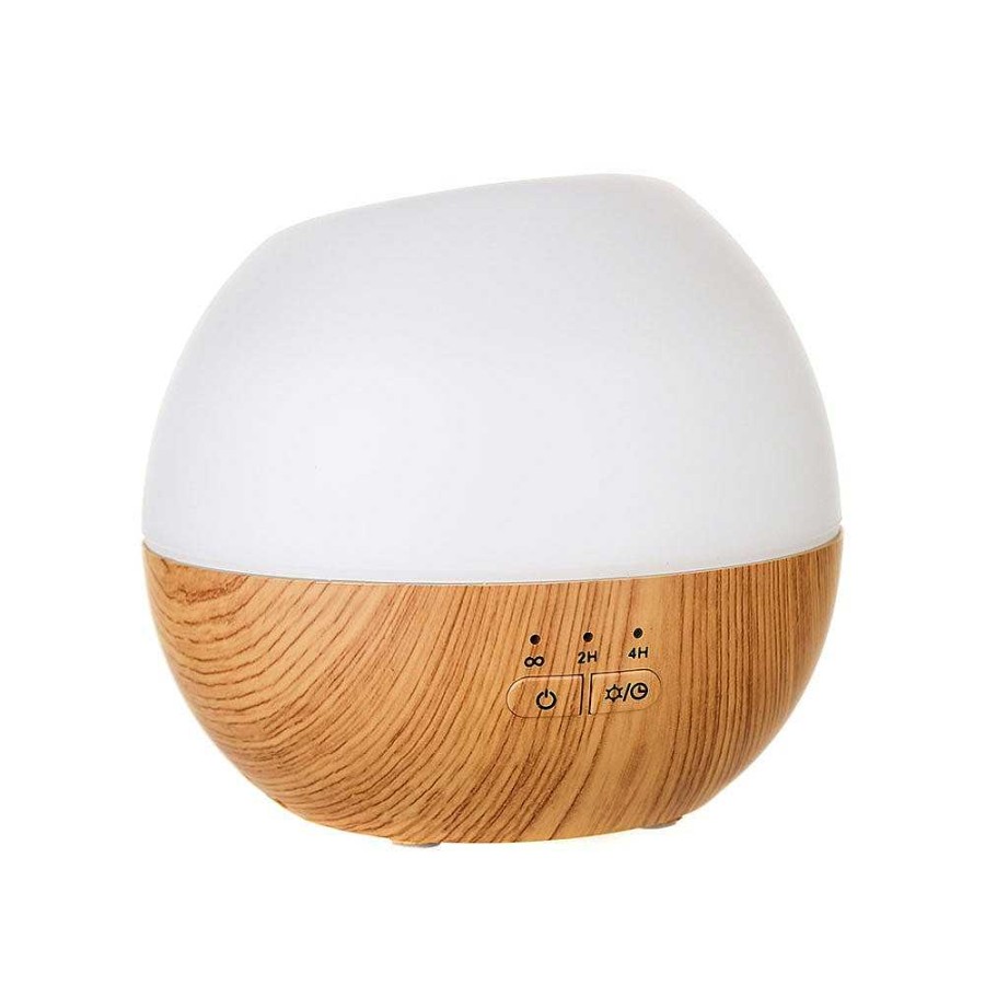 Wheel and Barrow Rechargeable Ultrasonic Diffuser White & Wood Grain | Bedroom