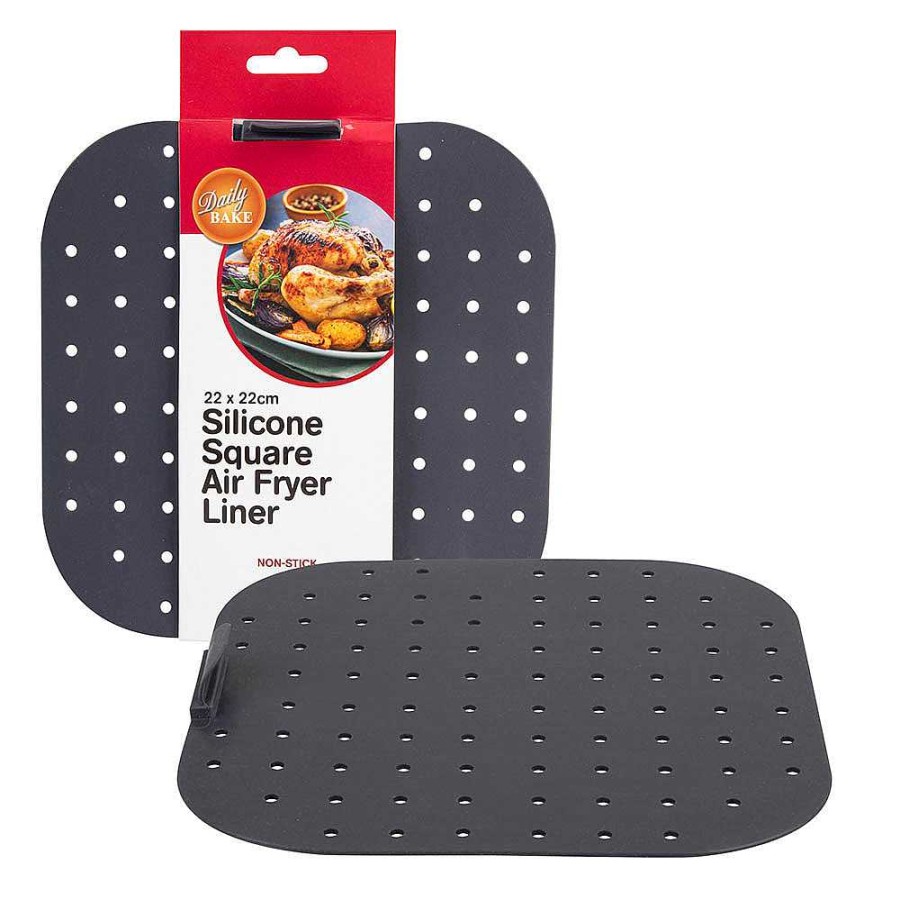 Wheel and Barrow Silicone Air Fryer Liner Square Silicone 22Cm | Kitchen Gadgets