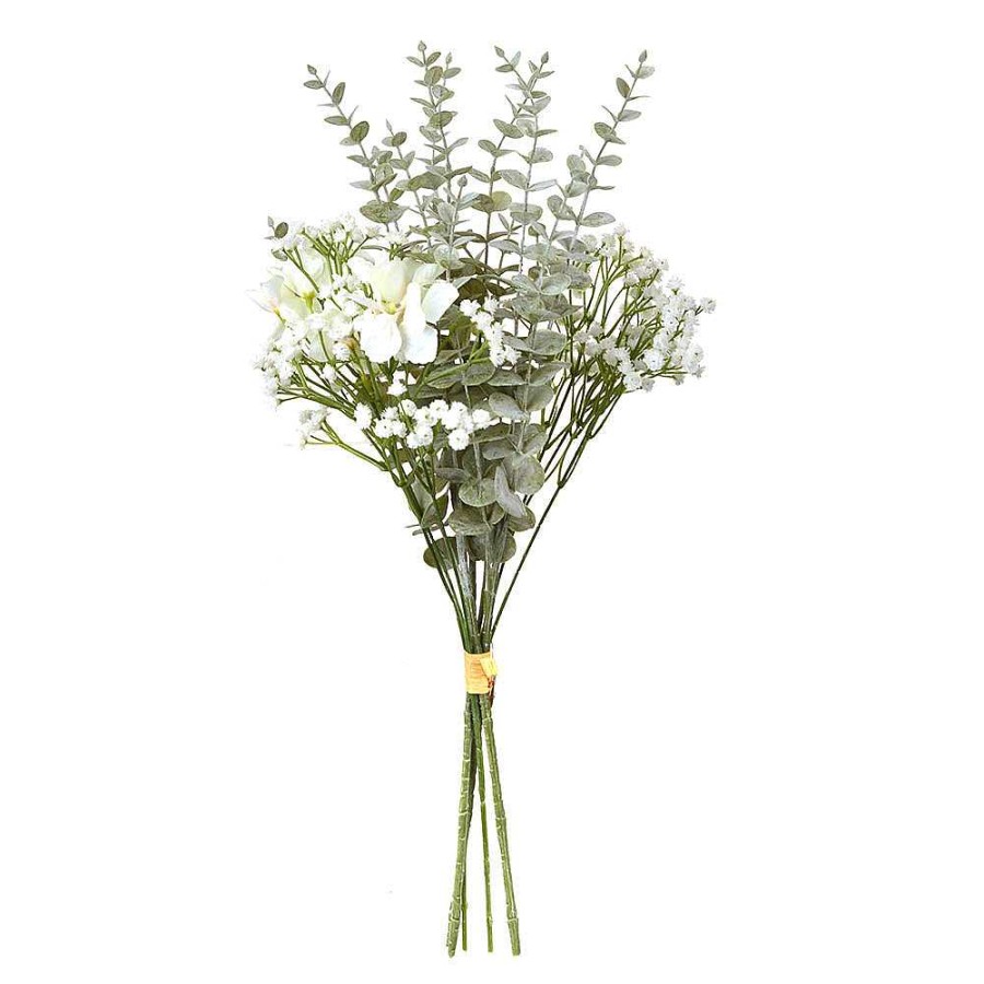 Wheel and Barrow Eucalyptus Bouquet 50Cm | Artificial Florals