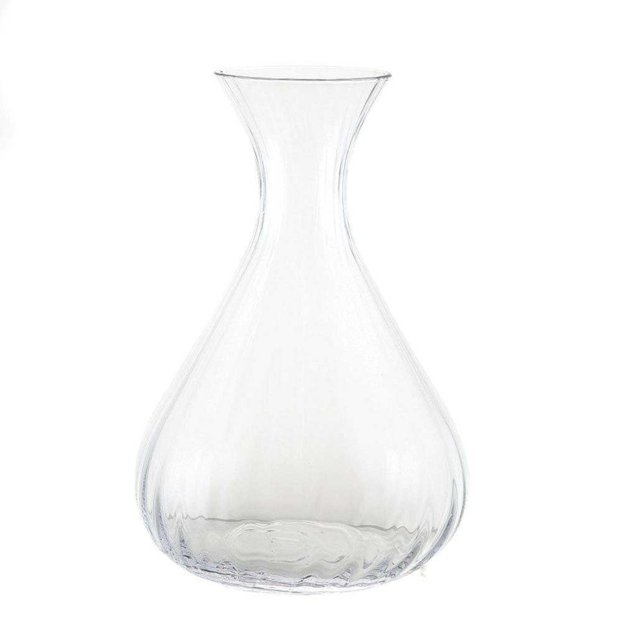 Wheel and Barrow Ribbed Glass Decanter 1L | Decanters & Pitchers