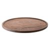 Wheel and Barrow Acacia Wood Tray Round 48Cm Dark Brown | Wine & Cheese Tasting