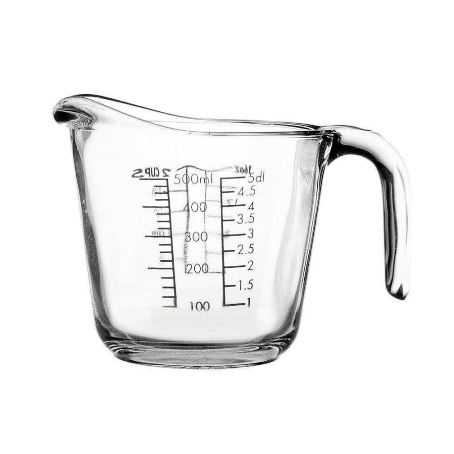 Wheel and Barrow Glass Kitchen Measuring Jug 500Ml | Mixing Bowls