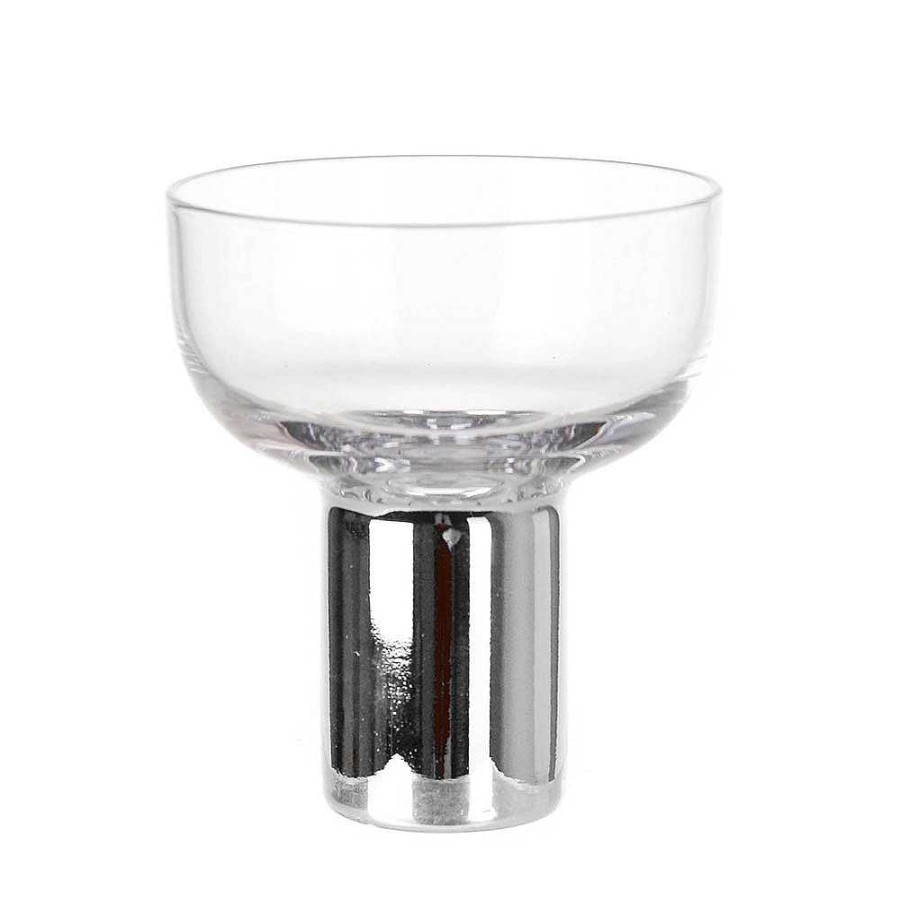 Wheel and Barrow Coupe Glass Heavy Base Silver 260Ml | Champagne