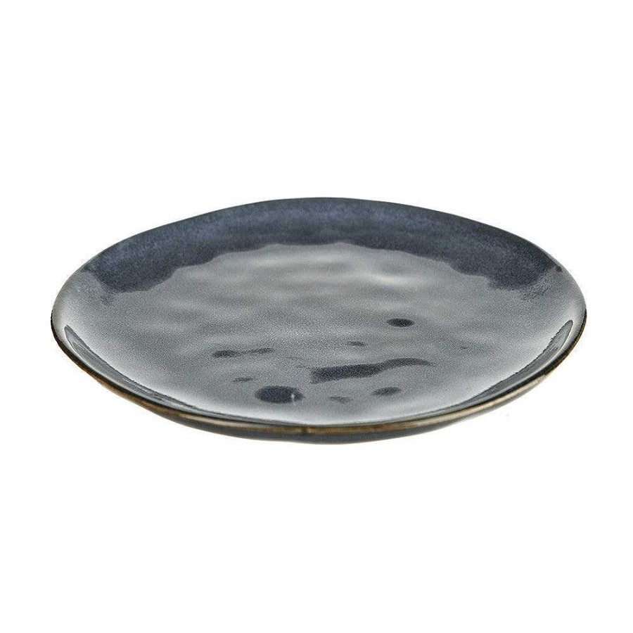 Wheel and Barrow Stoneware Side Plate Mediterranean Blue 20Cm | Turkish Delight