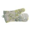 Wheel and Barrow Leaf Print Oven Mitt Neutral | Mitts