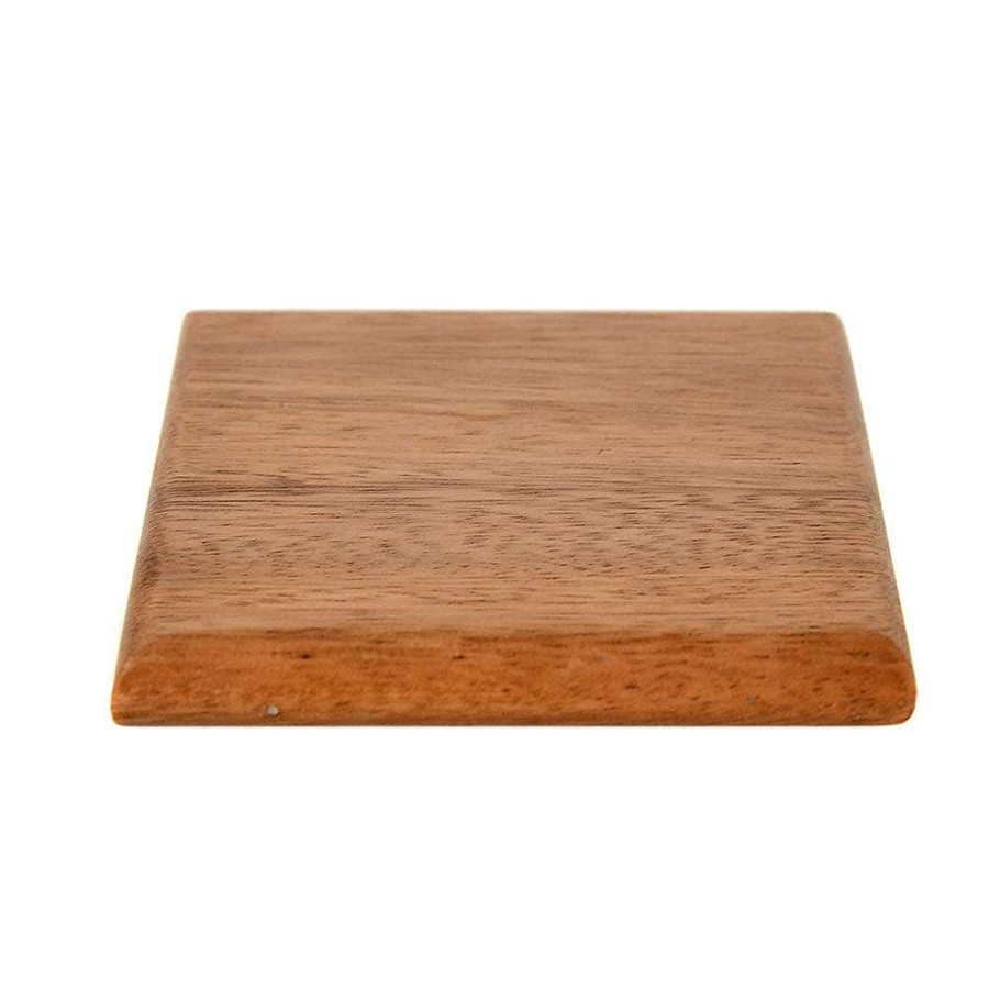 Wheel and Barrow Acacia Wood Square Coaster 10Cm | Gin