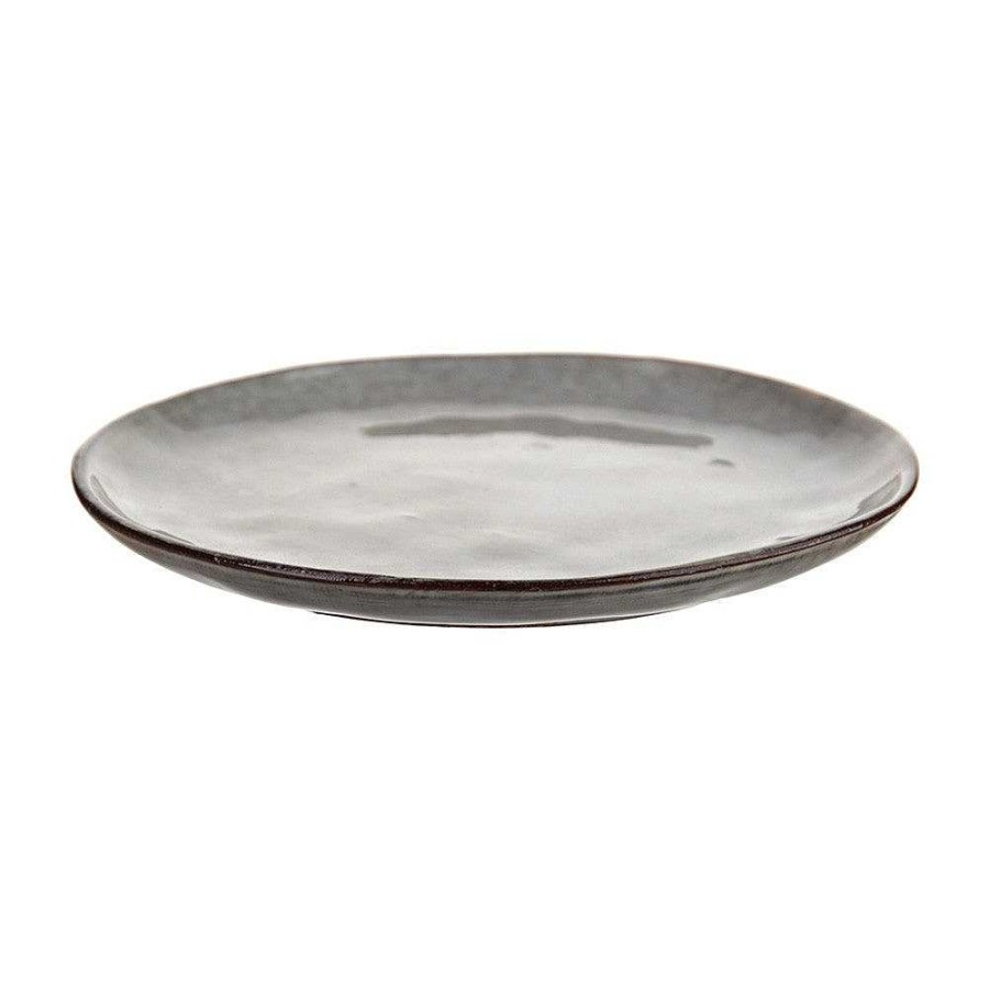 Wheel and Barrow Stoneware Side Plate Olive Green 20Cm | Stoneware Olive Green