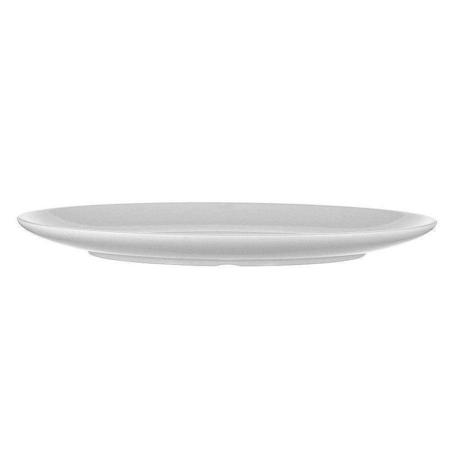 Wheel and Barrow Melamine Platter Flat Oval 46X32Cm White | Melamine