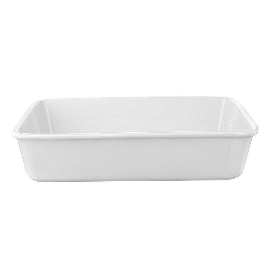 Wheel and Barrow Lasagna Dish Rectangle White 36X25X8Cm | Italian