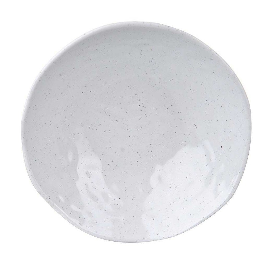 Wheel and Barrow Melamine Bowl 19Cm Speckle White | Outdoor Servingware