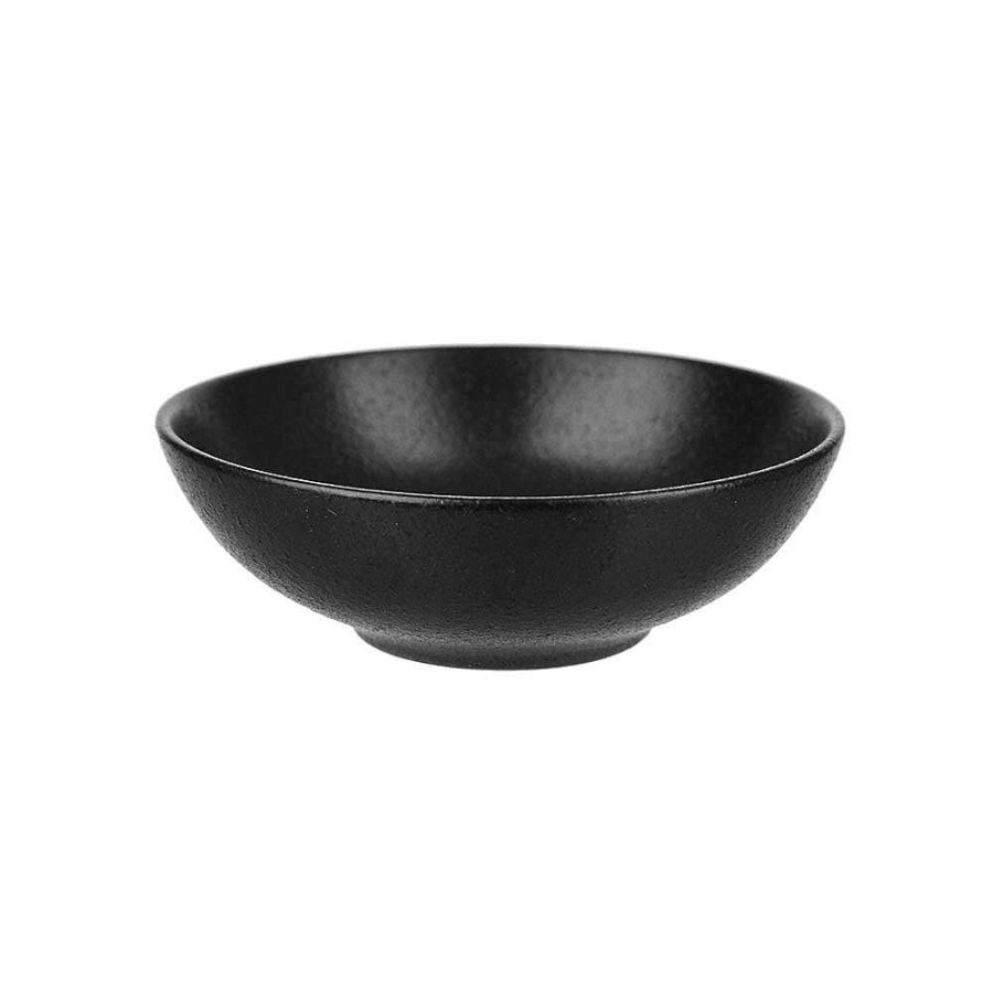 Wheel and Barrow Condiment Bowl Round Black 10Cm | Black Dinnerware