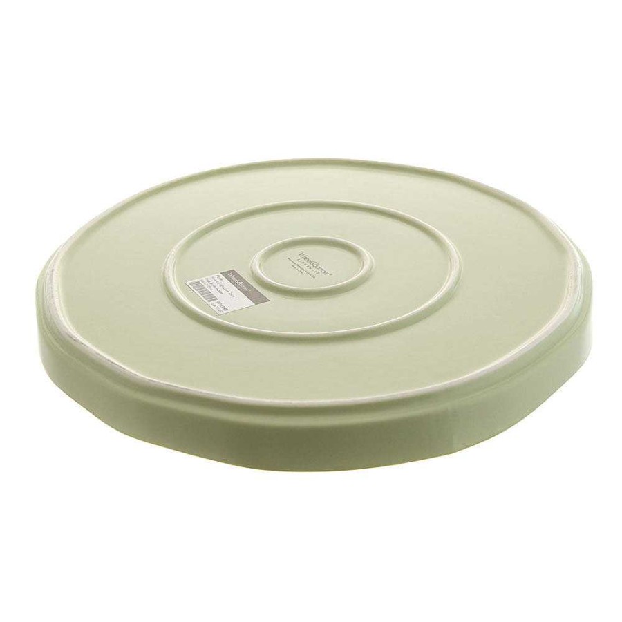 Wheel and Barrow Wave Rim Plate Light Green 26Cm | Dinner Plates & Side Plates