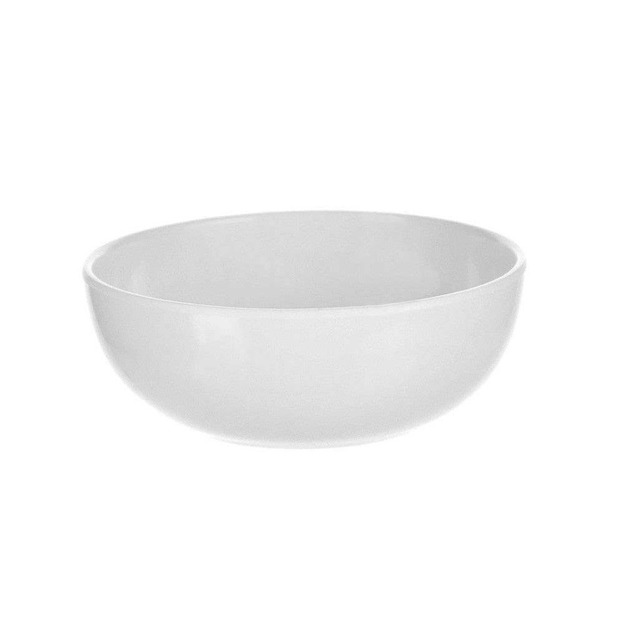 Wheel and Barrow Melamine Bowl Round Large 12Cm White | Outdoor Servingware