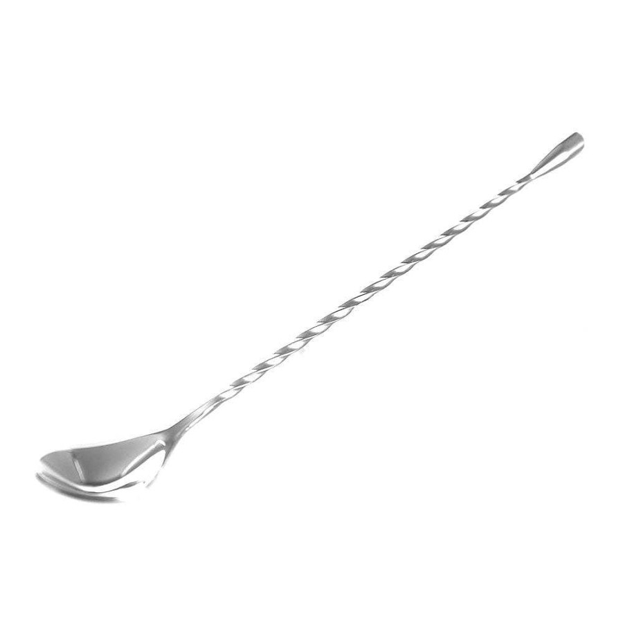 Wheel and Barrow Bar Spoon 26Cm Stainless Steel | Rustic Silver Barware