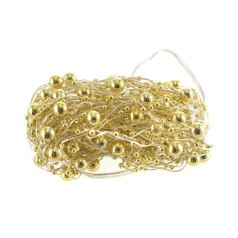 Wheel and Barrow String Lights Gold Beads 2.3M | Lamps & Lighting