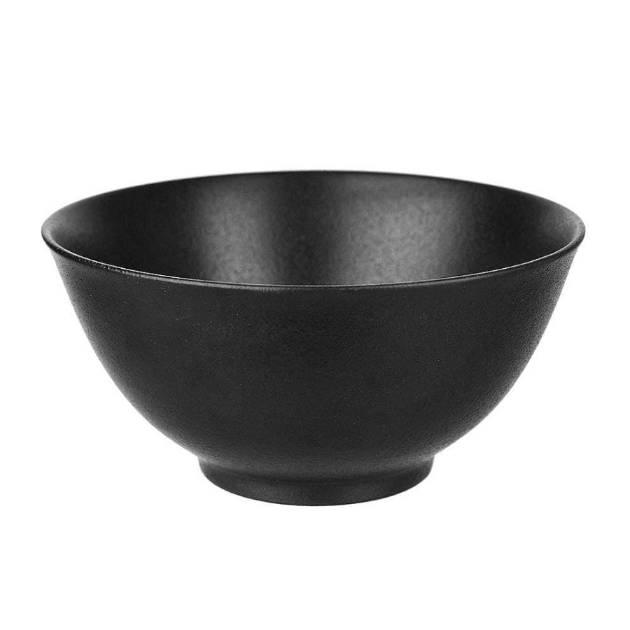 Wheel and Barrow Bowl Round Black 15Cm | Black Dinnerware